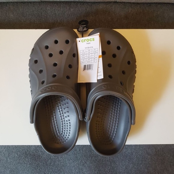 BNWT Crocs Baya Granite Grey - Men's 7 / Women's 9 - Picture 7 of 7